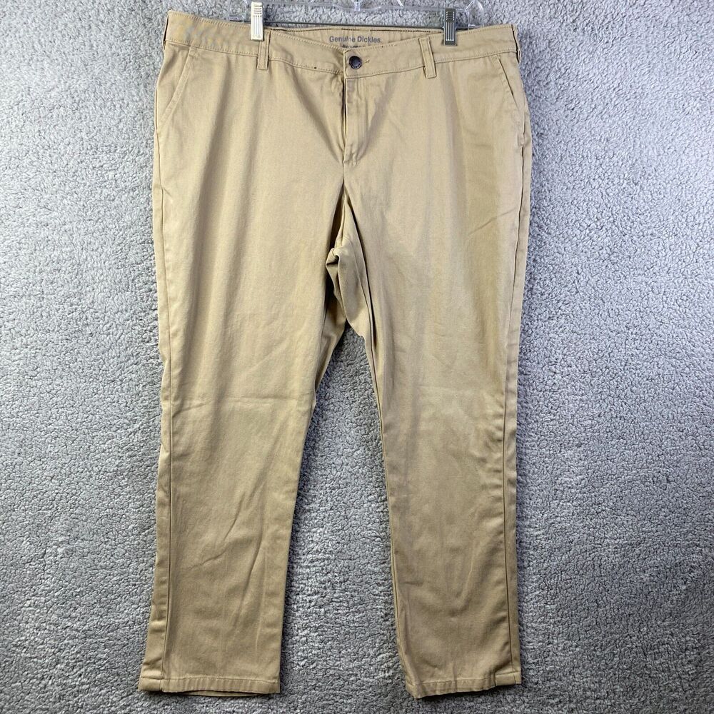Dickies Pants Women's Size 14 Reg Khaki Tan Beige Workwear Casual Ladies